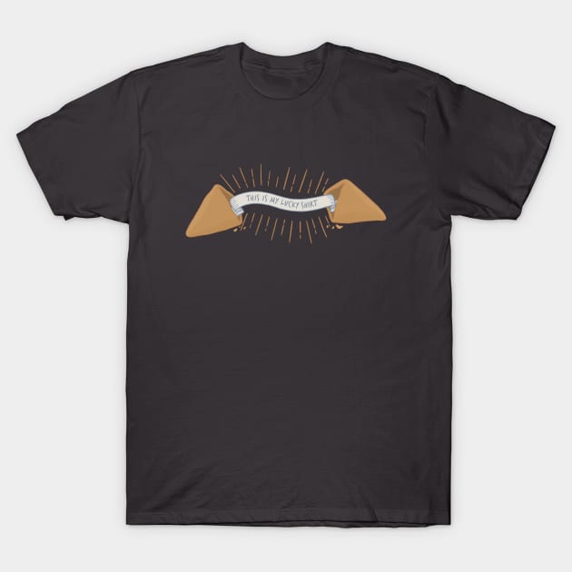 Lucky Fortune Cookie Prophecy T-Shirt by awesomesaucebysandy